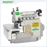 Direct drive 5 thread top and bottom differential feed overlock sewing machine, flat bed